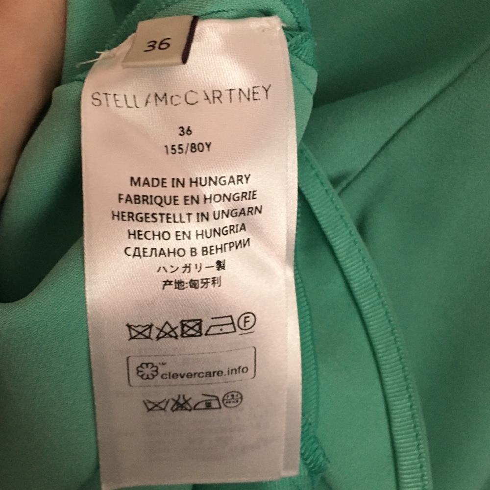 Stella McCartney Mint Green V-Neck Dress - Picture 14 of 16